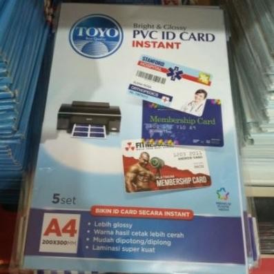 

Pvc ID Card A4 / Kertas A4 Pvc ID Card - 1 Pack Isi 5 sett
