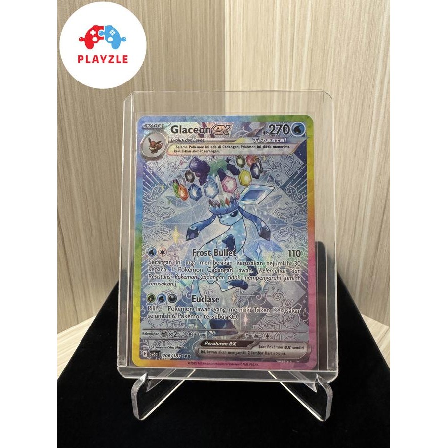 Murah Glaceon Ex Sar 206/187 Festival Terastal Sv8A Pokemon Tcg Indonesia