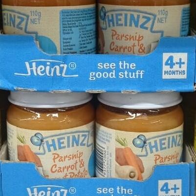 

] heinz fruity par carrot & sweet potato 110gr 4+ months