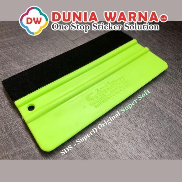 

[Good] SUPER-D WRAPPING TOOL SDS RAKEL SQUEEGEE SUPER SOFT GREEN LENTUR SOLID