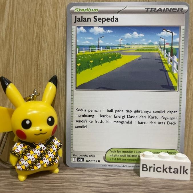 Sale Kartu Pokemon Tcg Sv2A Stadium Trainer Jalan Sepeda Trading Card Game Indonesia