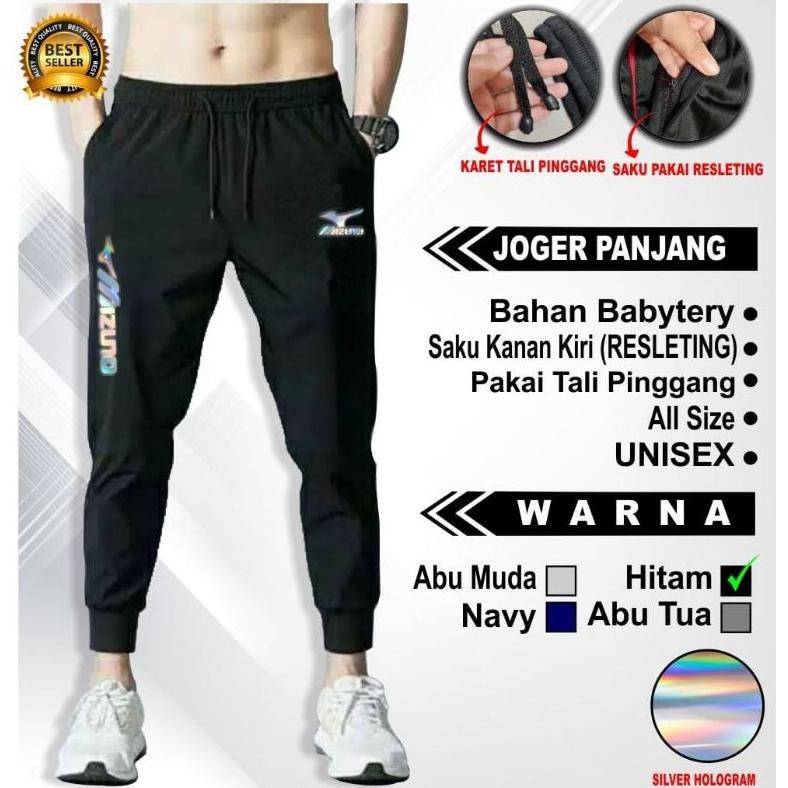 Celana Voli Mizun Celana Olahraga Voli Pria Wanita Training Voli Saku Resleting Murah