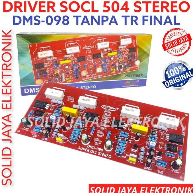 Grosir Kit Power Driver Socl 504 Stereo Dms098 For Amplifier Tanpa Tr Final Driver Socl504 Super Ocl