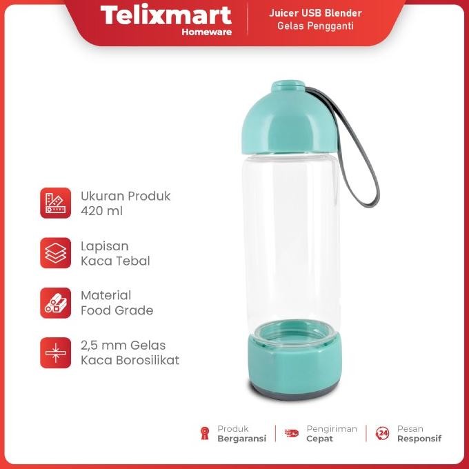 Extra Set Gelas & Cup USB Blender Portable KONKA KJ-60U2