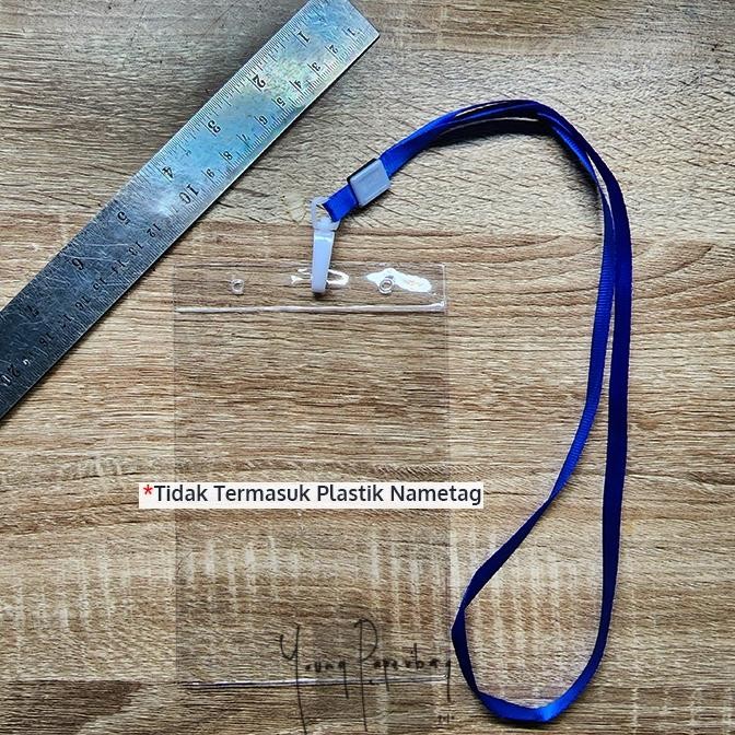 

Vd08 Tali Lanyard Id Card Nametag Nylon 1 Cm / Tali Gantung Hook Plastik Polos (50 Pcs)