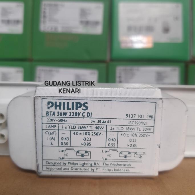 Promo Trafo Ballast Philips BTA 36W 36Watt 220V C DI CDI Original COD
