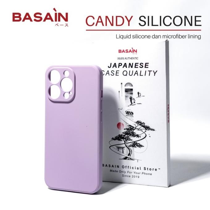 Sale Basain Casing Iphone 12/Mini/Pro/Max Candy Silicone Case - Lilac