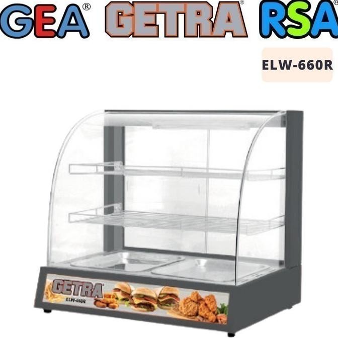 NEW Food Display Warmer Getra Elw-660r Showcase Warmer Garansi Resmi