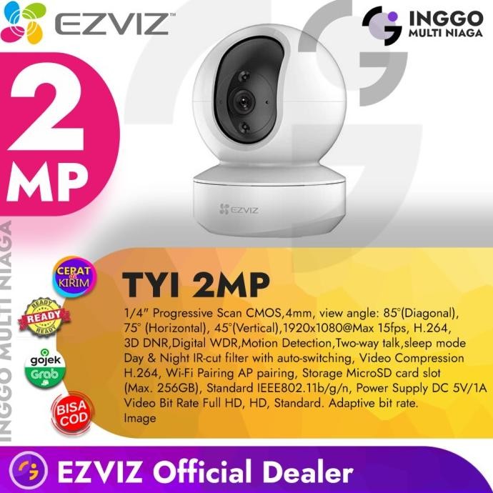 Sale Ezviz Ty1 2Mp Smart Home Ip Camera Cctv Indoor Wireless Portable Ipcam