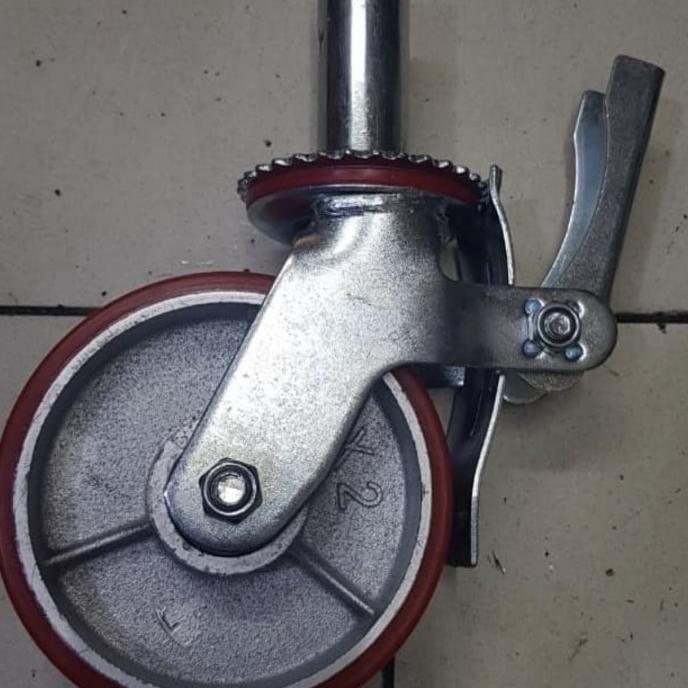 Terbaru Roda Steger Scaffolding Pu 6" Heavyduty