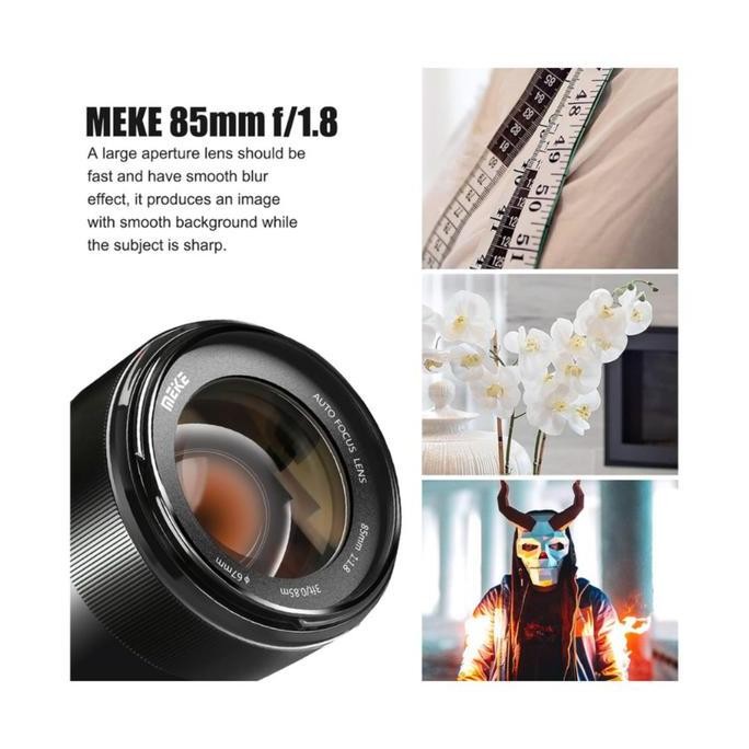 Murah Meike Af 85Mm F1.8 Full Frame Auto Focus / Lensa Meike 85Mm F1.8 Stm