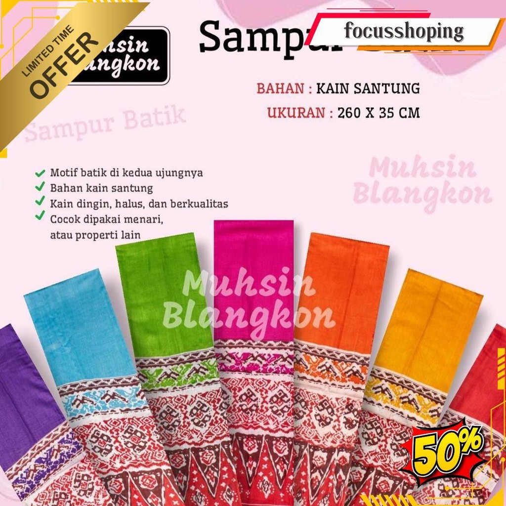 Sampur Tari Batik / Selendang Menari / Accesories Menari / Selendang Tari Terlaris