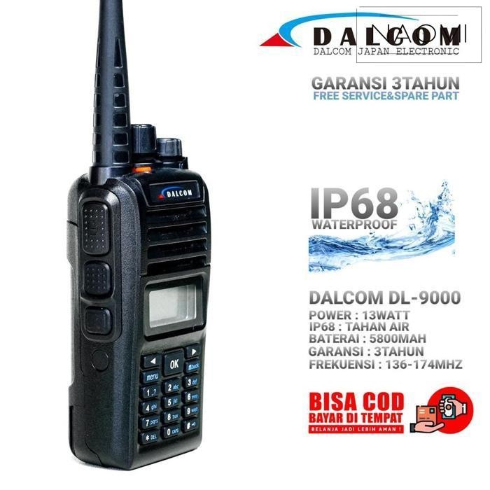 Baru Ht Dalcom Japan Dl-9000 13W Vhf Tahan Air