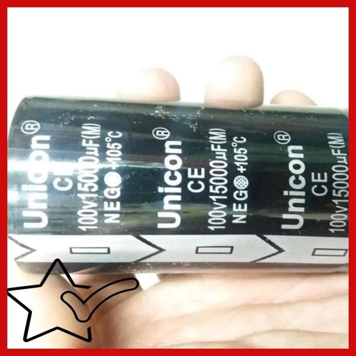 [DRE] Elco Capasitor Kapasitor Unicon 15000uf 15000 uf mikro 100v 100 volt