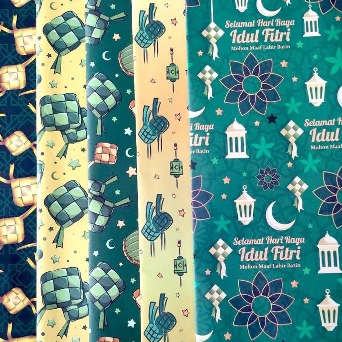 

KERTAS KADO IDUL FITRI ISI 10 / Kertas Kado LEBARAN murah