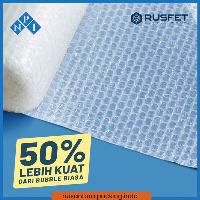 

Rufset Plastik Bubble Wrap Tebal 3kg Babel Wrap Super 125cm x 50m Roll murah