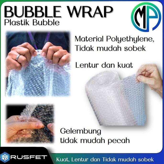 

Plastik Buble Bubble Wrap Roll 50m Hitam Premium Bubblewrap DKMPlus murah