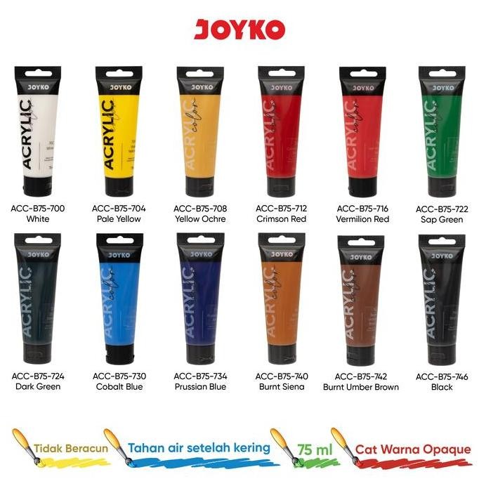 

redi Joyko Acrylic Colour 75ml Paint Artist / Cat Akrilik Joyko 75ml Lukis Gambar ACC-B75