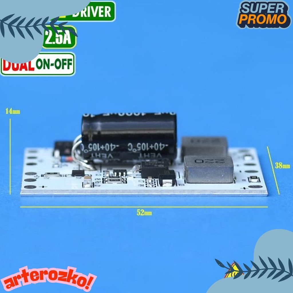 Dual On 2.5A Led Driver Mcp 7070 2X 3570 Sst Xml Biled Laser 12V 24V Terlengkap Dan Termurah