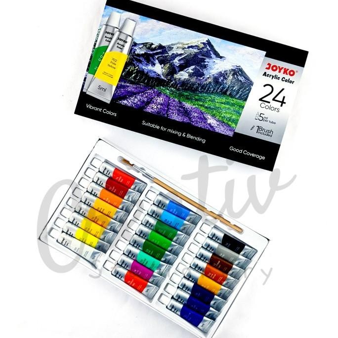 

redi Cat Akrilik Joyko 24 Warna 5 ML Acrylic Color ACC-5ML-24 12 Warna
