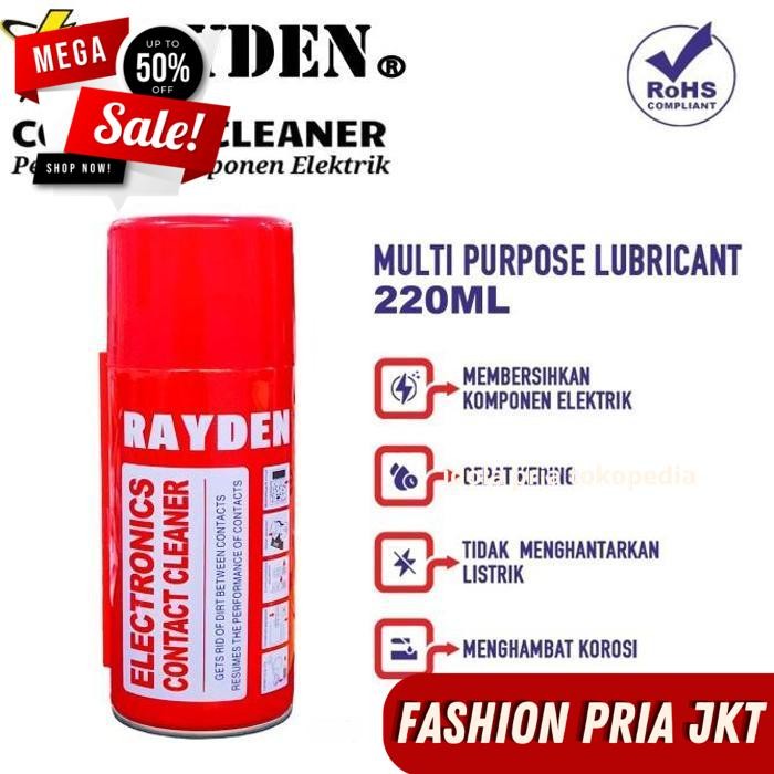 RAYDEN CONTACT CLEANER LUBRICANT CCL PELUMAS ELEKTRONIK MAINAN TAMIYA BY PRIA JKT GRATIS ONGKIR