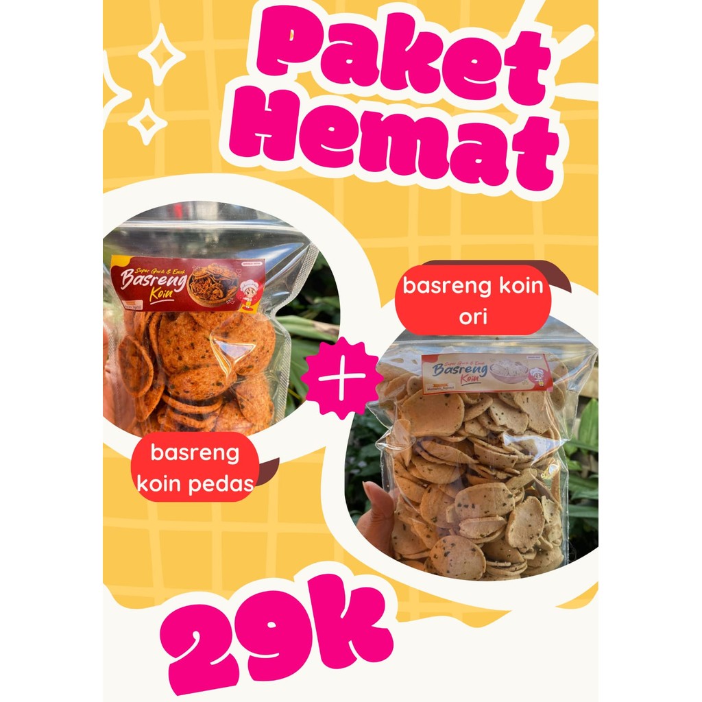 

PAKET BUNDLING BASRENG/PAKET HEMAT 150 GR/BASRENG PEDAS DAUN JERUK/BASRENG ORI DAUN JERUK/FREE REMAHAN