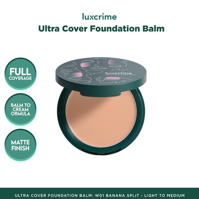 Jual Murah Luxcrime Ultra Cover Foundation Balm Banana Split Terlaris..