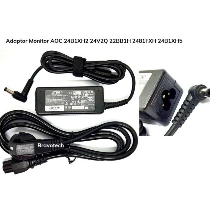 Adaptor Monitor Aoc 24B1Xh2 24V2Q 22Bb1H 2481Fxh 24B1Xh5 New Garansi High Quality