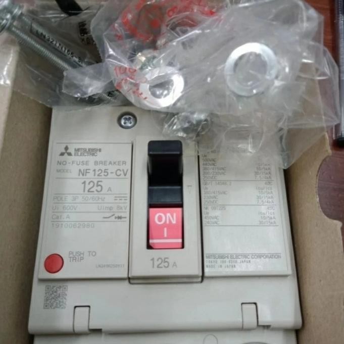Nf125 Cv 3Phase 125A Mitsubishi Mccb 3P 125A New Stok