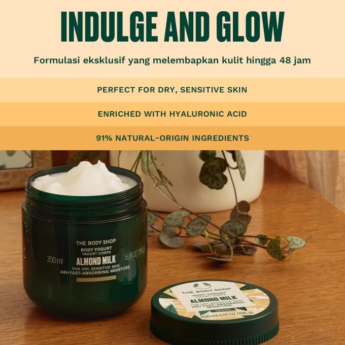 Grosir The Body Shop Almond Milk Body Yogurt 200Ml