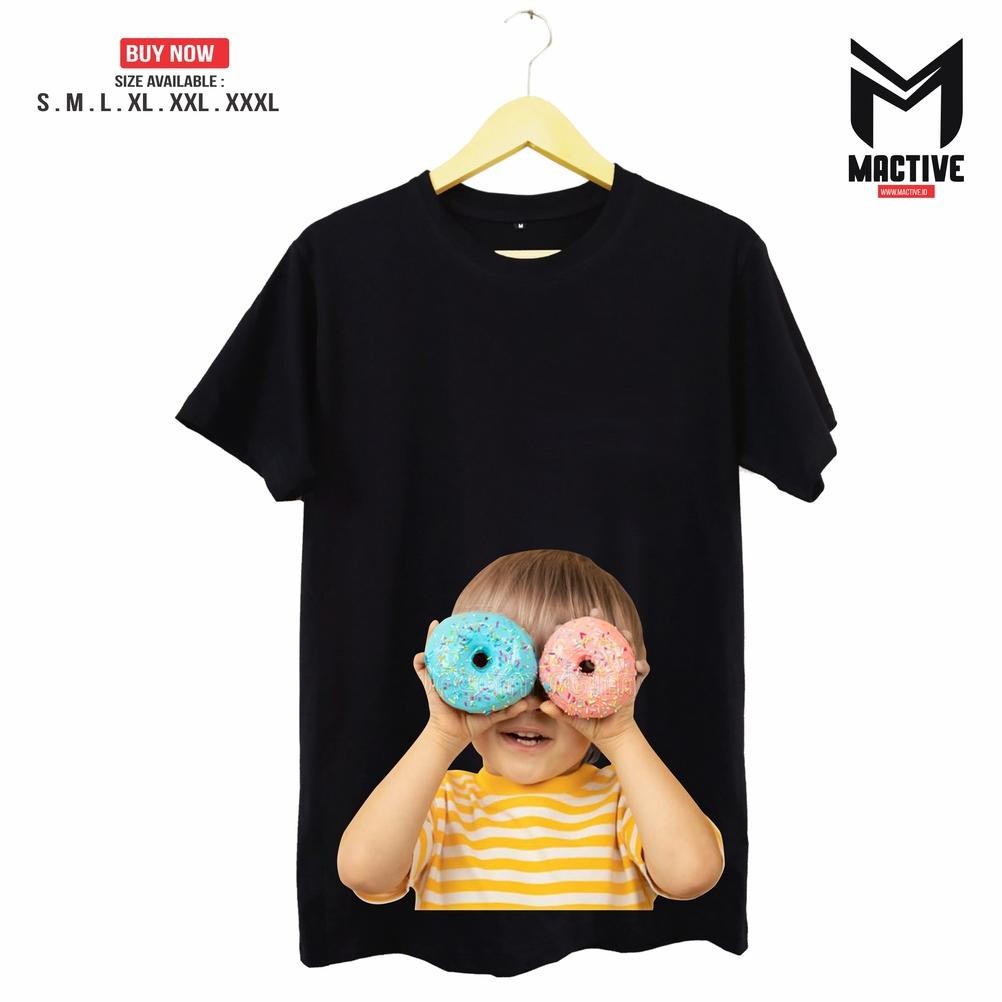 Eqw-68 Kaos Tshirt Pria Donut Kid Distro / Kaos Pria Distro Kekinian Combad 30S