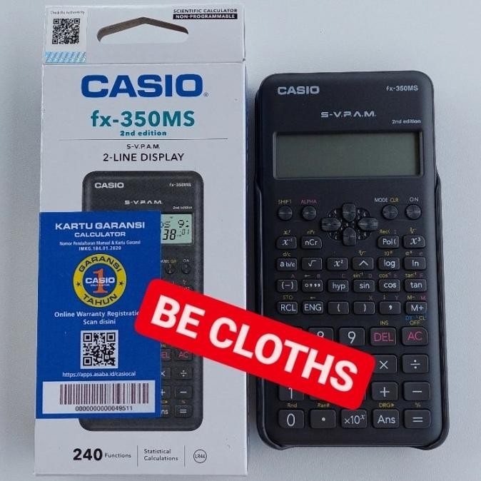 

Casio FX-350MS Scientific Kalkulator Sekolah Ilmiah Kuliah FX 350 MS RIY'