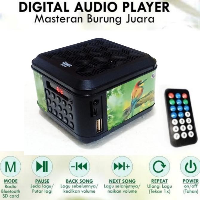 hitam moncer go masteran burung MP3 speaker digital audio juara suara
