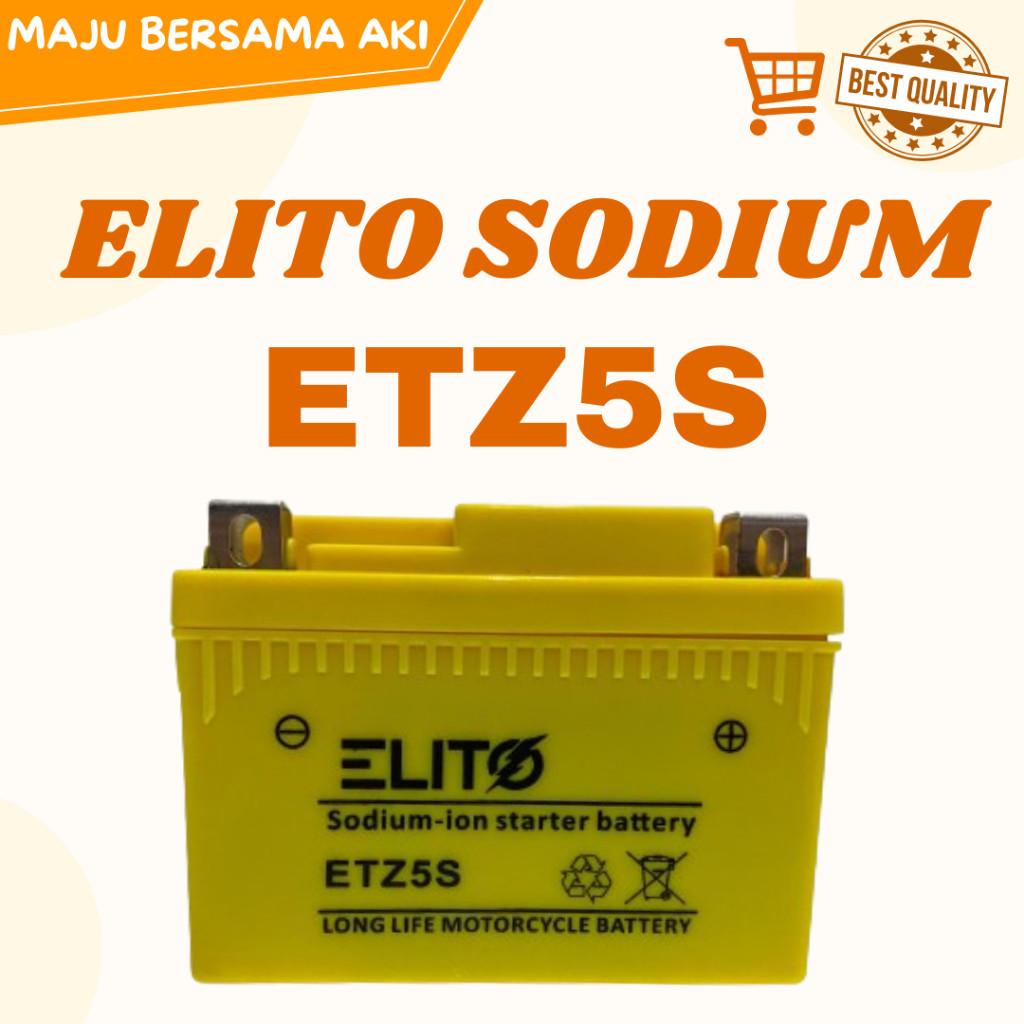 Aki Motor Yamaha Xeon, Fino, XRide ETZ5S ELITO Accu Kering Sodium ION