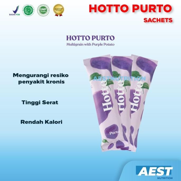 

HOTTO PURTO MULTIGRAIN WITH PURPLE POTATO UBI UNGU KEMASAN SACHET