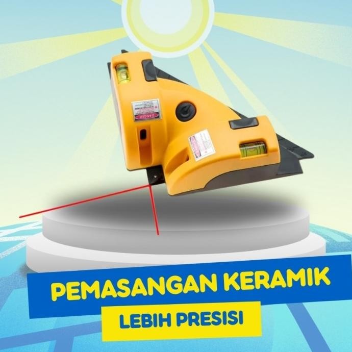 ] Laser Leveling Waterpass dinding lantai rumah pemasangan keramik level