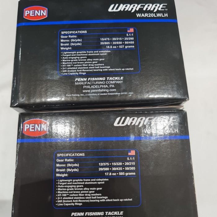 (Diskon) Reel Penn Oh Warfare 15/20 Handle Kiri Bestseller