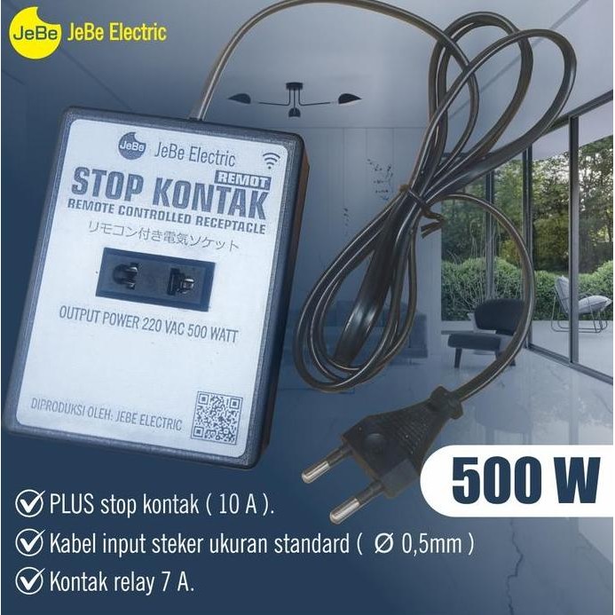 Stop Kontak Remot_Steker/Colokan Listrik Wireless_ Saklar Remot New Stok