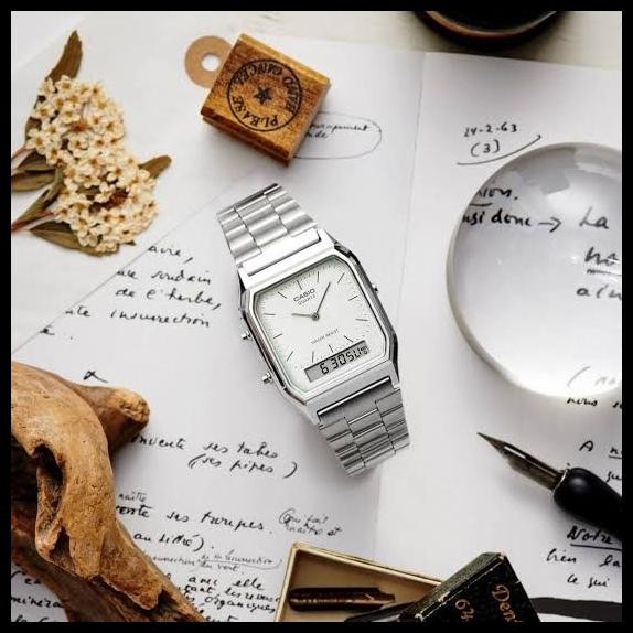 Casio Vintage Aq-230A-7Amqydf / Casio Aq230A-7A Original & Garansi Original Best Seller