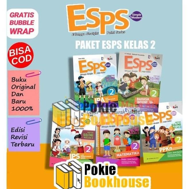 

BEST SELLER ORIGINAL PAKET ESPS KELAS 2 SD K13N ISI 5 BUKU ERLANGGA