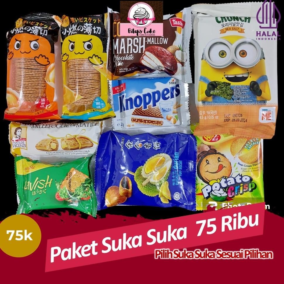 

PAKET SUKA SUKA 75 Ribu Snack import Pilih Sendiri LIVE