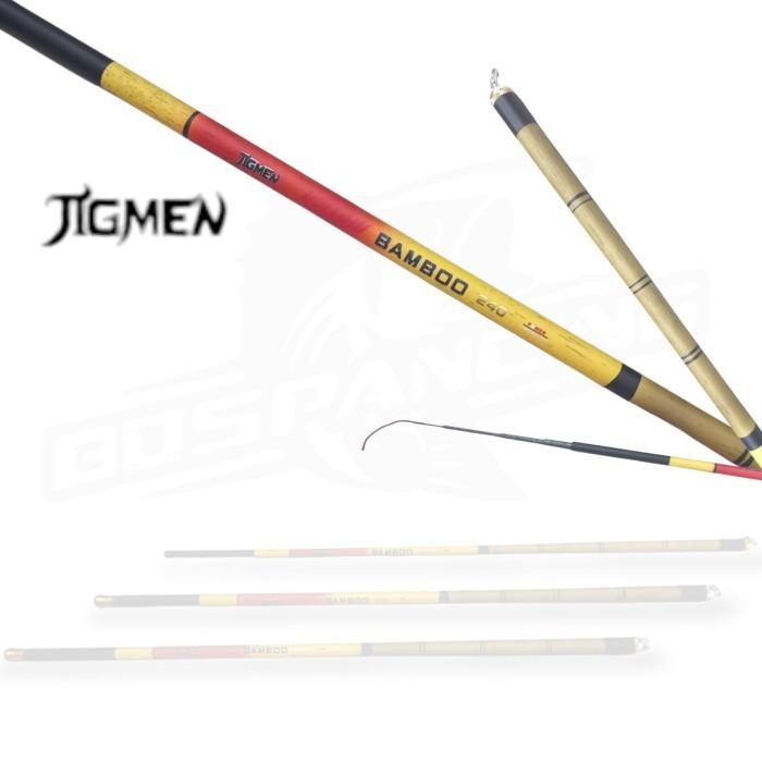 (Diskon) Joran Tegek Jigmen Yellow Bamboo 180/210/240-Micro Carbon Bestseller