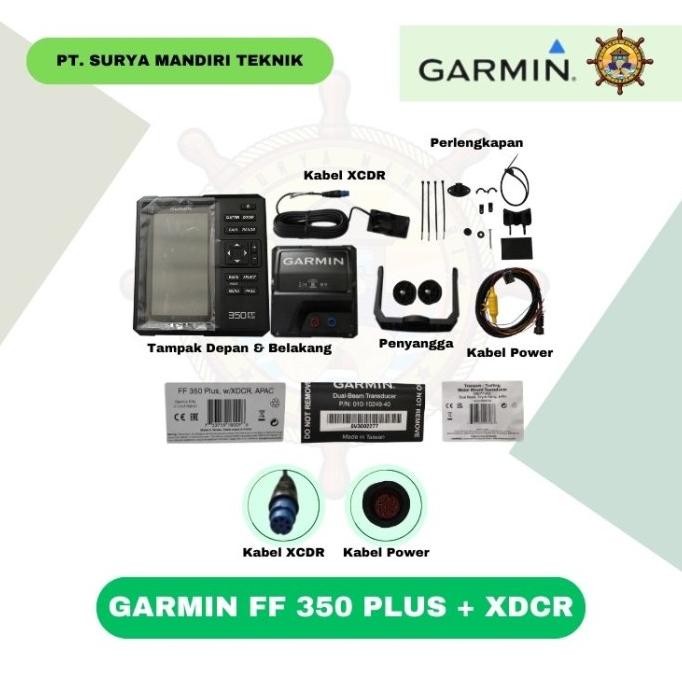 ```````] GPS FF350 PLUS + XDCR FISH FINDER GARMIN