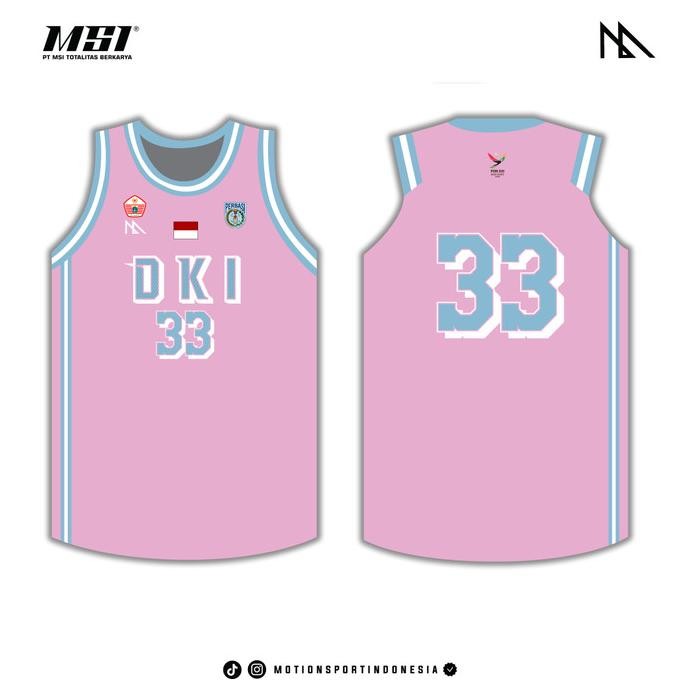 Sale Jersey Basket Msi - Pon Dki Jakarta Pink