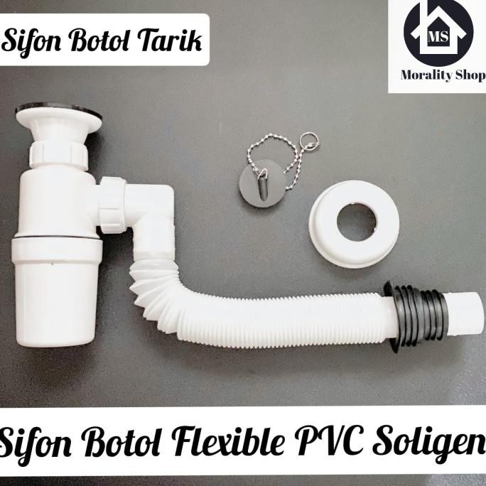 Sifon Botol Tarik Soligen - Sifon Afur Stainer Flexible wastafel PVC
