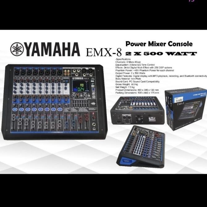 Power Mixer Yamaha Emx8 Emx 8 8Channel Co