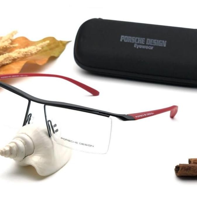 Terbaru Frame Kacamata Porsche Design 8189 Half Premium Pria Wanita Sporty P8189 Sport Lensa Photocr