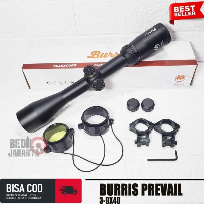 Terlaris Teleskop Burris 3-9x40 Buris 3 9x40 Lensa Jernih Teleskop Tahan Getar SALE