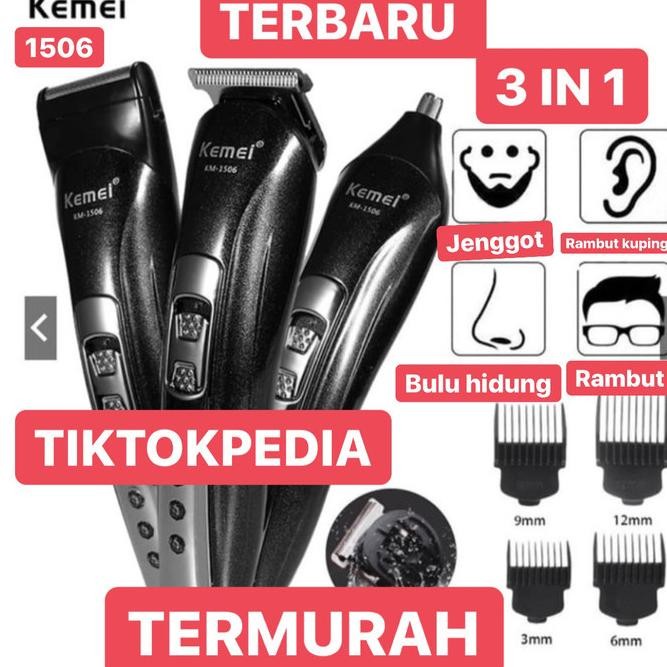 Sale! Kemei-1506 Gunting Rambut Listrik Shaving Hair Styling Alat Energy Sil