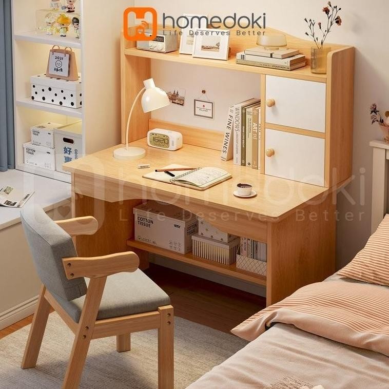 Meja Belajar/Meja Belajar Anak/Meja Belajar Minimalis/Meja Belajar Aesthetic/Meja Rias Putih